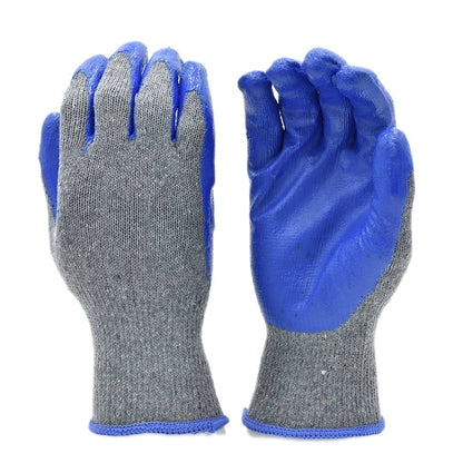 Latex covered knitted gloves