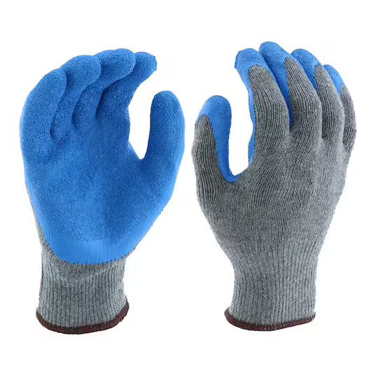 Latex covered knitted gloves