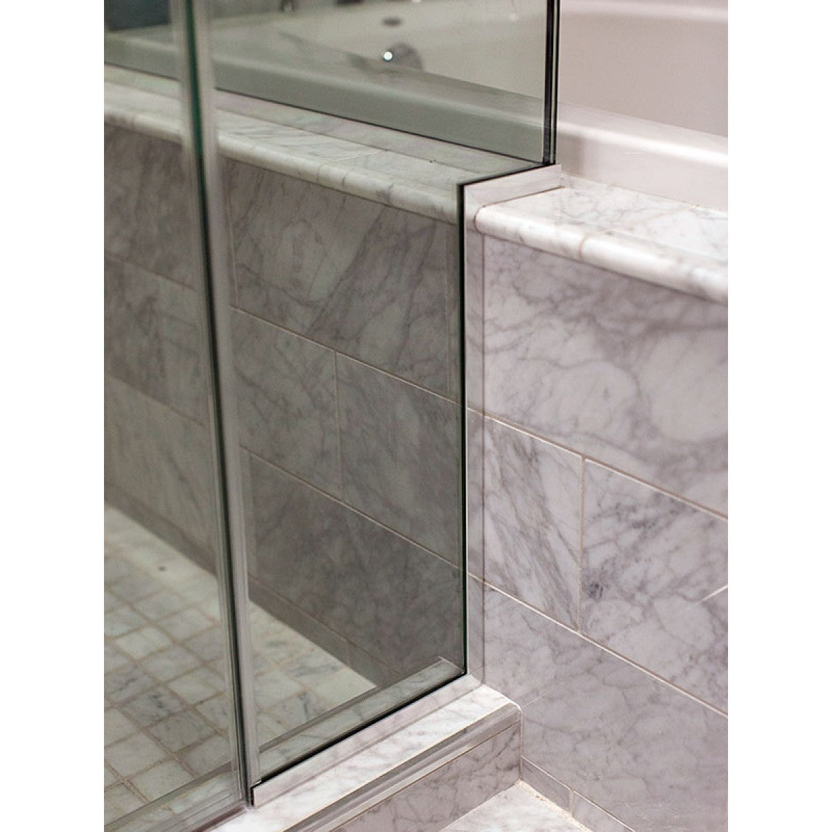 Shower U-Channel 8ft length for 10mm glass, 3/4" depth